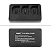 Anbee Multifunctional Battery Charger Hub for Parrot ANAFI FPV/ANAFI Thermal/ANAFI Base/ANAFI Extended/ANAFI Work Drone, Home Charger & Car Charger 2-in-1