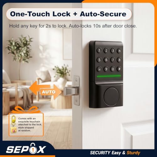 SEPOX® Keyless Entry Door Lock with Keypad, Smart Deadbolt - 1