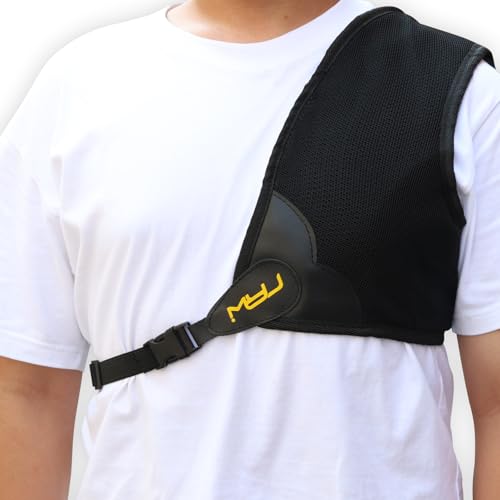 Moyujian Archery Chest Guard Right Shoulder Adjustable Mesh