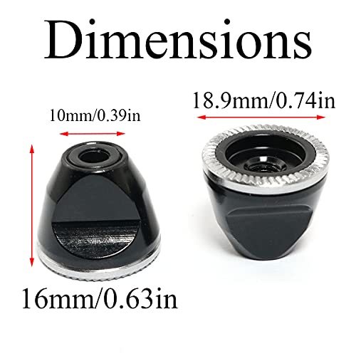 Pro Bamboo Kitchen 2Pcs Bicycle Quick Release Lever Nut M5 Screw Non-Slip Nut Mountain Bike Quick Release Shaft All Aluminum Alloy Nut For Fixed Gear Road Bike Modified Parts #TOP2