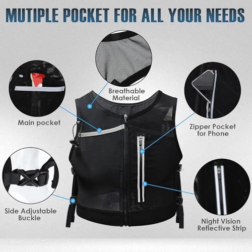 Gilet de course contre les irritations de transpiration