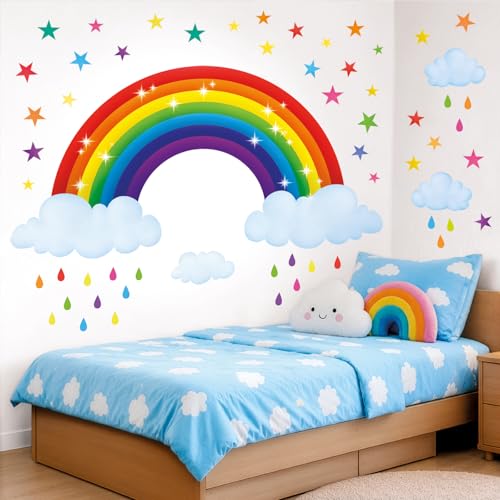 DECOWALL Rainbow Stickers para Niños 2 Hojas miniatura 2