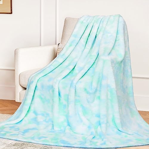 MUGD Sage Green Throw Blanket - Soft Fuzzy Fleece Blanket for Couch Bed, Cozy Gifts for Women, Girls, Spring Room Decor, 50x70 Inches