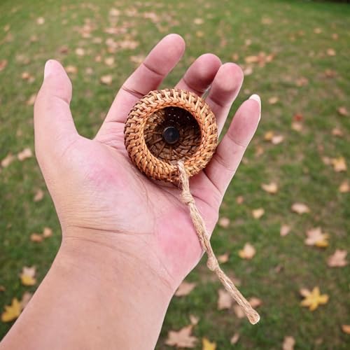 Lnhgh Zubehör für Springspinnenterrarien- Rattan- Hütte Für Eidechsen | Magnetischer Lebensraum Für Kleintiere Arboreien Wie Reptilien, Wirbeltiere Und Wächter-3
