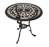  Gartentisch Terrassentisch Tisch Metalltisch Aluminiumguss bronze Jugendstil