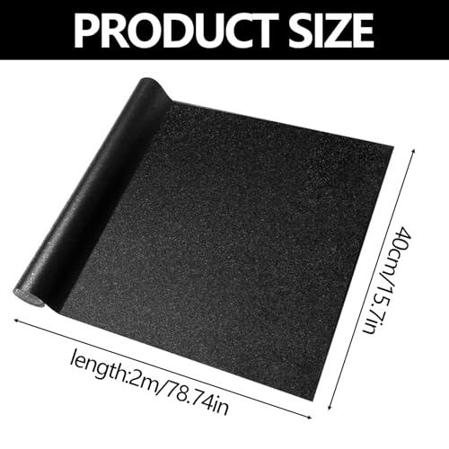 XHNKEG Aquarium Folie Selbstklebend, Aquarium Rückwandfolie 200x40cm PVC Statisch Haftender Hintergrund Schwarzer Zuschneidbar für Aquarium Rückwand Terrarium Rückwand