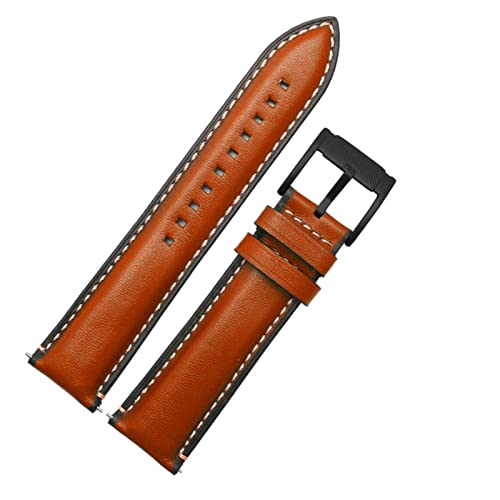 Bracelet montre cuir véritable 22mm à dégagement rapide pour remplacer un bracelet usé