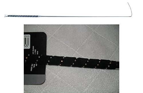 HKM Reitgerte Gerte Dressurgerte 1m mit synthetischen Steinen