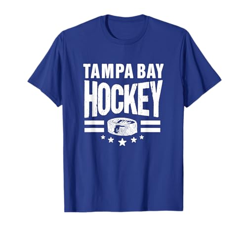 Hockey Tampa Bay Throwback Blue TB Retro Tampa Bay Fan Pro T-Shirt