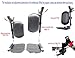 Wheelchair Elevating Legrests with Padded Calf Pads, Composite Footplates, Fits Most Standard wheelchairs of All Brands. Wheelchair Parts,Same Functional Structure as LK3JELR,T94,(1Pr, Black)