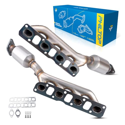PHILTOP Catalytic Converter Kit Compatible with Nissan, INFINITI TITAN, Armada, QX56, NV3500, Pathfinder Armada, NV2500, Pathfinder 2pcs Catalytic Converter for 16479/16478(EPA Compliant)