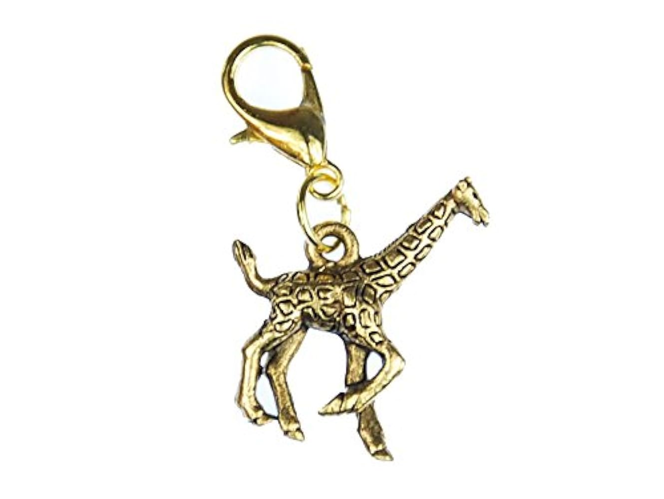 Miniblings Giraffe Charm Anhänger - Gold 20mm Für Armband Kette