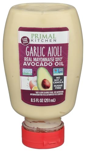 Primal Kitchen Mayo Aioli Garlic Squeeze 8.5 fl oz (Pack of 6)