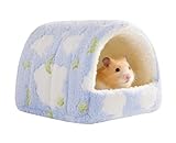 Rodizoo Hamster Hideout Hamster House,Washable Guinea Pig Cage Small Animal Cage Accessories for Mouse Chinchillas Hamsters Hedgehogs Ferrets Bearded Dragons and Rats