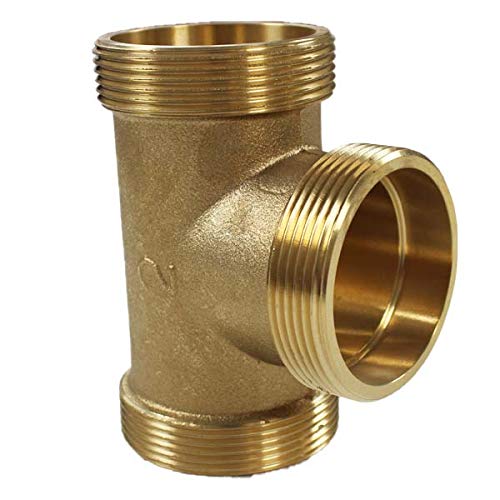 Raccord laiton à visser - Té Laiton Mâle 2" (50/60) -