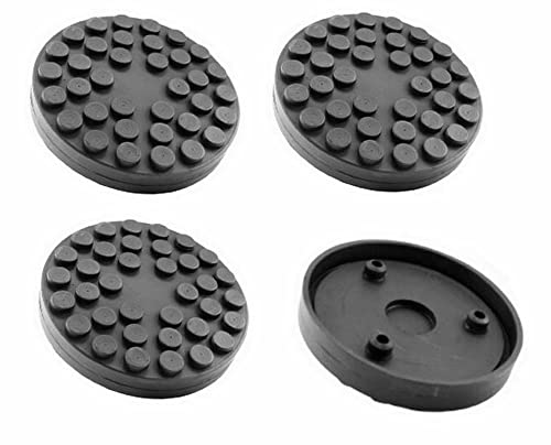 Drive Design Kit 4 Pezzi TAMPONI Diametro 118 mm con 3 pioli per Ponti SOLLEVATORI compatibili Ravaglioli a 2 colonne in Gomma Extra Forte