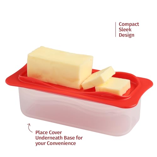 image for Signoraware Butter Dish with Lid -Butter Keeper Container with Clear L