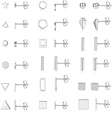 🌈 Pendientes de oreja: 18 pares vienen como un conjunto. Tantas opciones diferentes. Le brinda una vida maravillosa, nunca será el mismo todos los días. 18 estilos, estilo de círculo / estilo cuadrado / estilo de triángulo / estilo de disco / estilo de bola / estilo de barra / cubo estilo, etc.Diferentes estilos se adaptan a sus necesidades de uso diario.