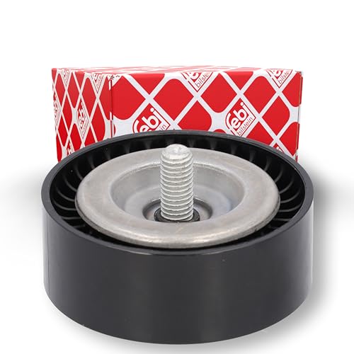 Image of febi bilstein 47937 Idler Pulley for auxiliary belt, with screw, pack of one