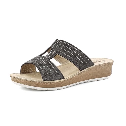 Sandales strass inblu pour les promenades estivales et sorties en terrasse