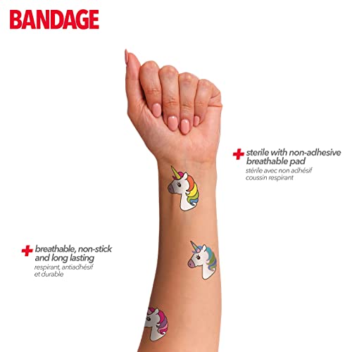 Bioswiss Unicorn Shaped Bandages First Aid Latex Free Adhesive Bandage For Kids And Adults, 24 Pack #TOP5