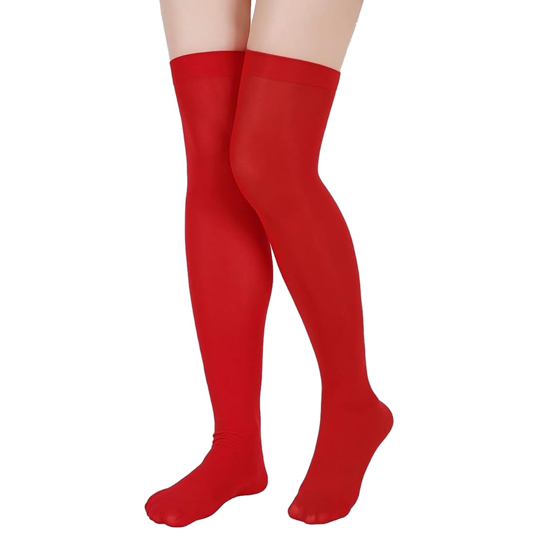 mukhaksh (Pack of 1 Pair = 2 Stockings Girls Cotton Winter Woolen Warm Red Stocking Thigh High Red Socks-picture-30