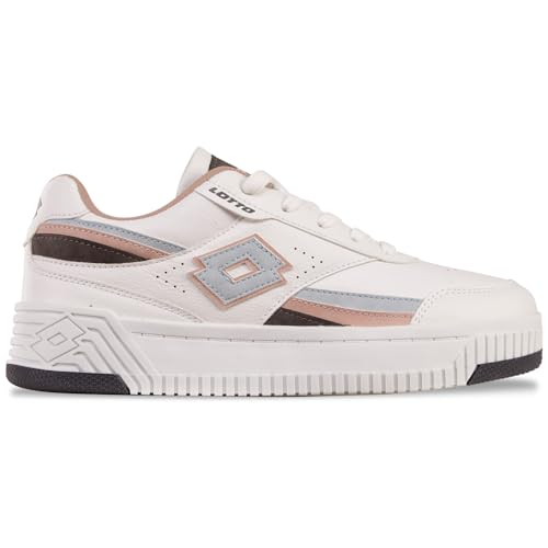 Lotto Pinadee Women, Scarpe da Ginnastica Donna, White Lt Blue,