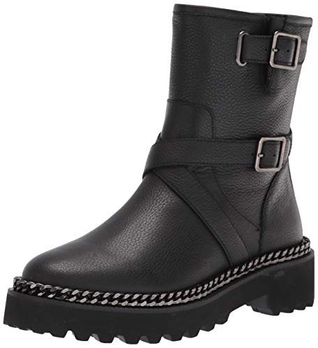 Vince Camuto Women s MESSTIA Motorcycle Boot, Black, 5