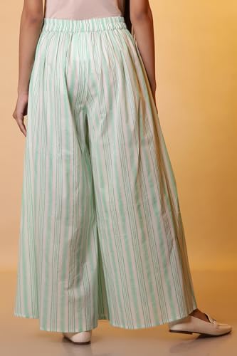 Image of Aurelia Women's Loose Fit Cotton Palazzos