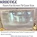 Krodtige 2 Pack Foam Flat Screen TV Cover, Fits Up to 43