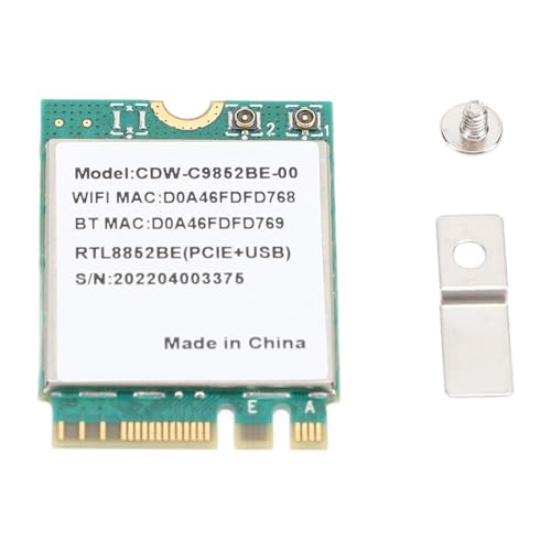 RTL8852BE Card 5.2 1800Mbps Supports MU MIMO Band M.2 Adapter for Laptop PC Home Office