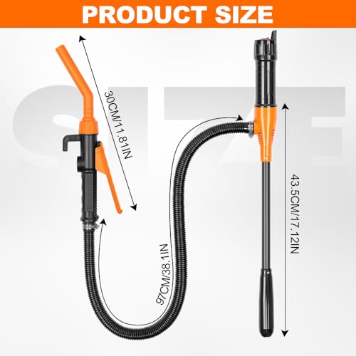 Portable Power Battery Pump, 2025 New Battery Operated Electric Siphon Pump Water Transfer Pump, Convenient Hand Fuel Pump Portable Battery Pump for Gas, Fuel, Diesel, Water Transfer (2PCS) - Thumbnail 2