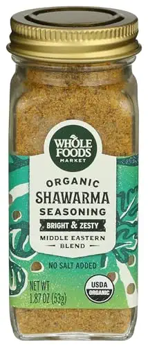 Organic Seasoning, Shawarma No Salt Added, 1.87 Ounce