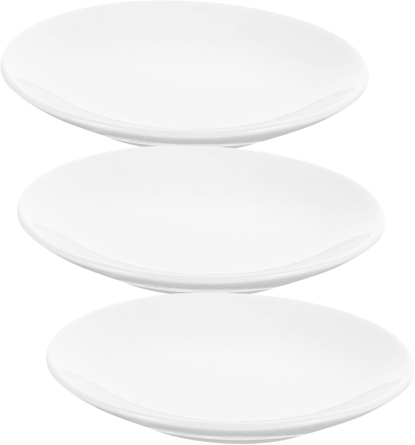 12pcs Ceramic Plant Saucer Drip Trays for Flower Pots Use Easy to Clean and Store Impact Resistant for Gardening and Preventing Spills