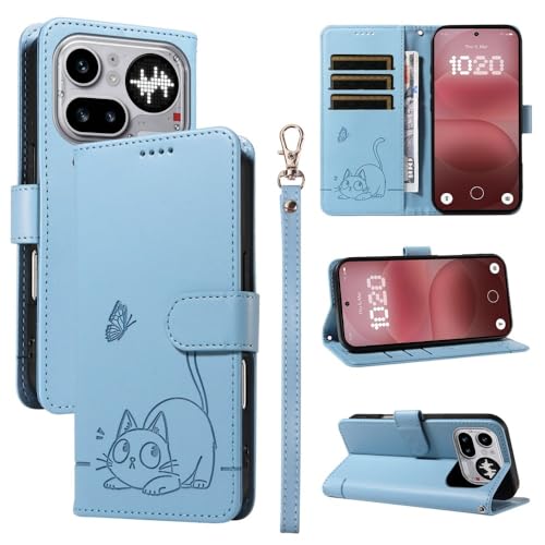 Housse Nothing Phone (4a) Pro bleu clair idéale pour vos sorties et voyages