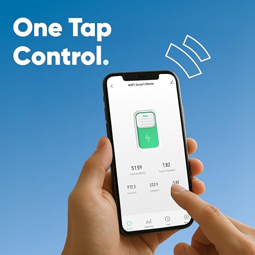 Image of Aziot 1P 63A WiFi MCB, Smart Circuit Breaker with Power Monitoring, Remote & Voice Control | Compatible with EV Chargers, Geysers, Water Pumps, Room Heaters, and Heavy-Duty Appliances | SmartLife App