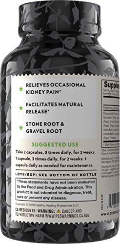 Crystal Star Kidney Care (60 Capsules) – Herbal Supplement for Kidney Cleanse, Detox & Support - Stone root, Gravel Root & Hydrangea root - Non-GMO & Gluten-Free