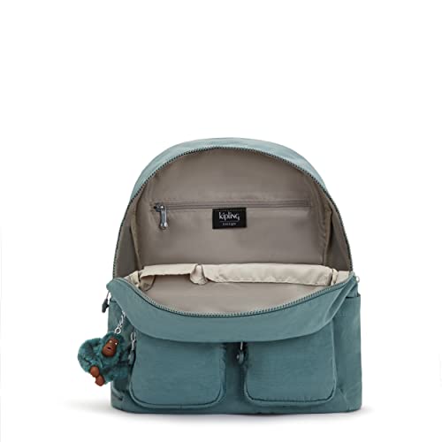 Kipling Women's Fiona Medium, Adjustable Straps, Flap Closure, Top Carry Handle, Backpack, Lightaloet, 13.25''L x 13.25''H x 6''D3