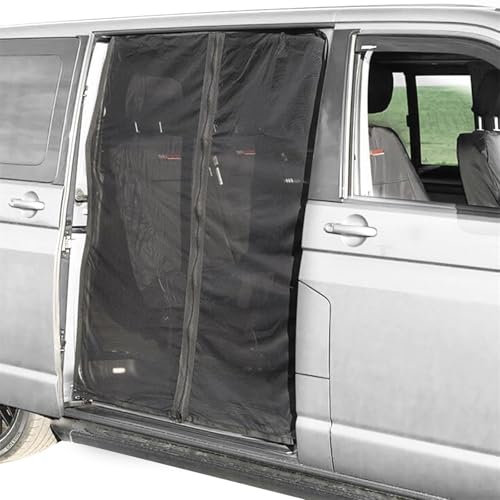 Mosquitera para coche, 2 unidades, para puerta corredera de furgoneta, mosquitera magnética, mosquitera para coche, para T5, T6, T4, caravanas, autocaravanas (S)