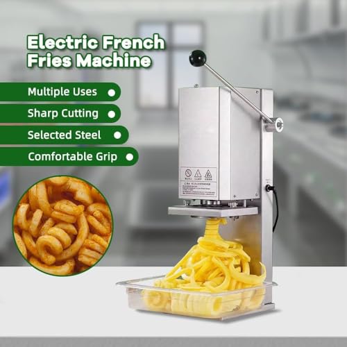 Cortadora eléctrica de papas en espiral 55x20.5x17 cm miniatura 2