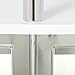 Coaster Home Furnishings Amarillo Glass Top Freestanding Home Bar Cabinet, Modern Liquor Cabinet with 2 Shelves and Wine Glass Rack, White