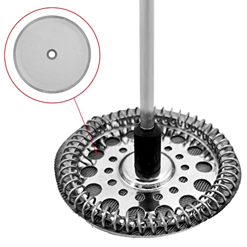 Prasacco 6 Pieces French Press Filter Screen, 4 Inch Stainless Steel French Press Coffee Filter Mesh Reusable French Press Replacement Filter Screen For French Press Coffee Makers And Tea Machines #TOP2