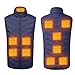 Produktbild longkeshop Beheizbare Weste Herren Damen, Winter Beheizte Weste mit 11 Heizbereiche Winterjacke USB Elektrische Heizweste Waschbar Beheizbare Winter Weste Damen für Outdoor Skifahren (XL Blau)