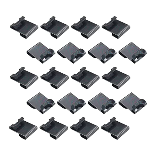 Image of 150PCS Metal Photo Frames Hanger Hooks Non-Mark Hook Wall Mount Album Picture Hanging Clips 0.01 inch Thick for Hardware Fasteners Home Office Decoration Black Tone