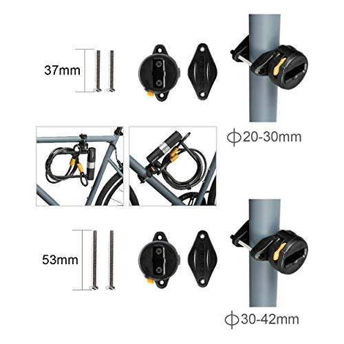 image for in-gauge Bike U Lock with Cable Heavy Duty Bicycle U-Lock,14mm Shackle