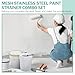 MorningRo 14 Pcs Fine Mesh Paint Strainer Set, 60 Mesh Stainless Steel Paint Filter 4 Sizes with 10 Pcs 5 Gallon &1 Gallon Nylon Fine Bag Filter Tool for Emulsion