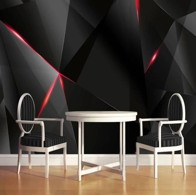 Papier peint 3D stéréo lumière noire grand format 300x210 cm