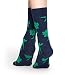 Happy Socks Big Luck Baumwolle Socken Damen Herren Marine Grün 41-46