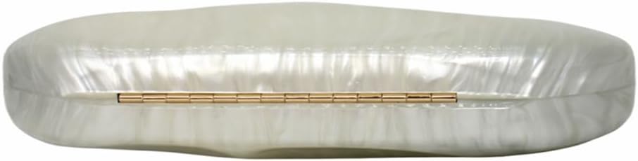 Shell Shape Acrylic Clutch Trendy Metallic Acrylic Evening Bag Shiny Egg Purses and Handbags for Women Wedding Party - Image 5