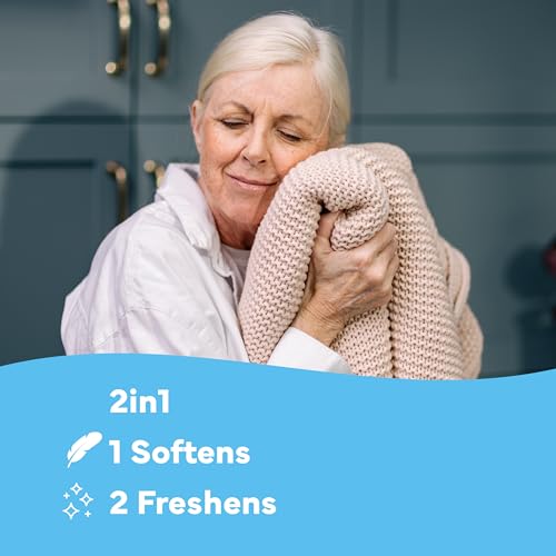 Image of Tru Earth Fabric Softener Sheets for Washing Machine | Alternative to Fabric Softener Liquid and Pods | 80 Sheets | Fresh Linen